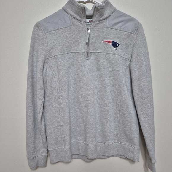 Vineyard Vines Women's Preppy Grey New England Patriots Shep Shirt Size Small - Picture 2 of 5